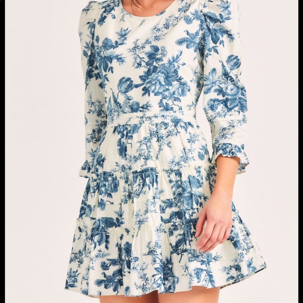 Lienzo Dress in Blue China LoveShackFancy, worn once, perfect condition